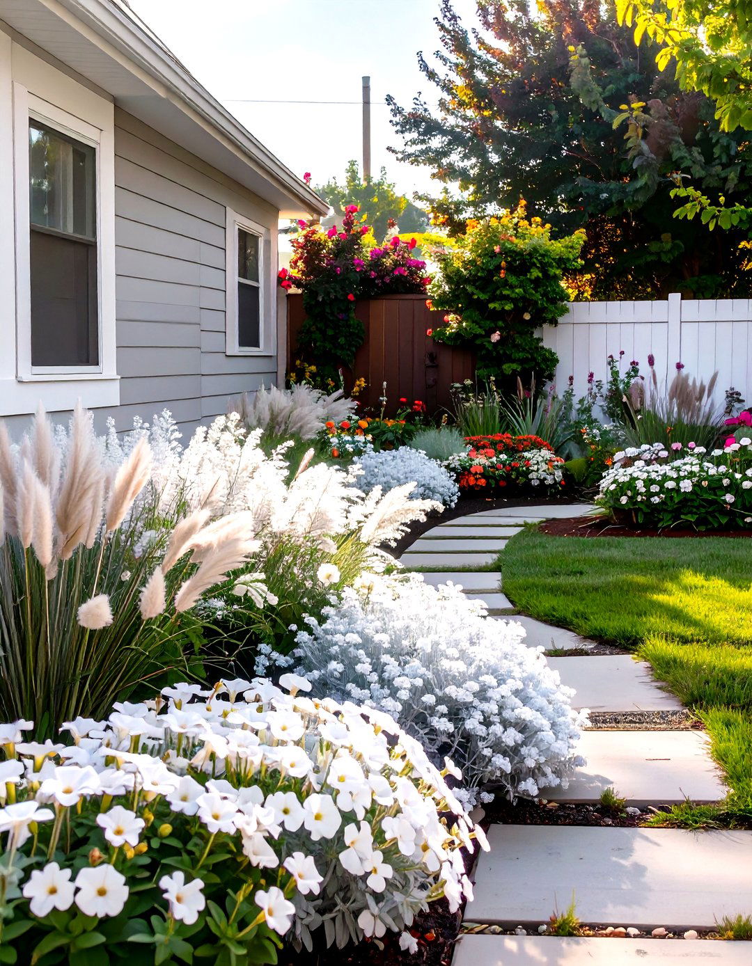 A Monochromatic Color Scheme - 30 small front yard landscaping ideas