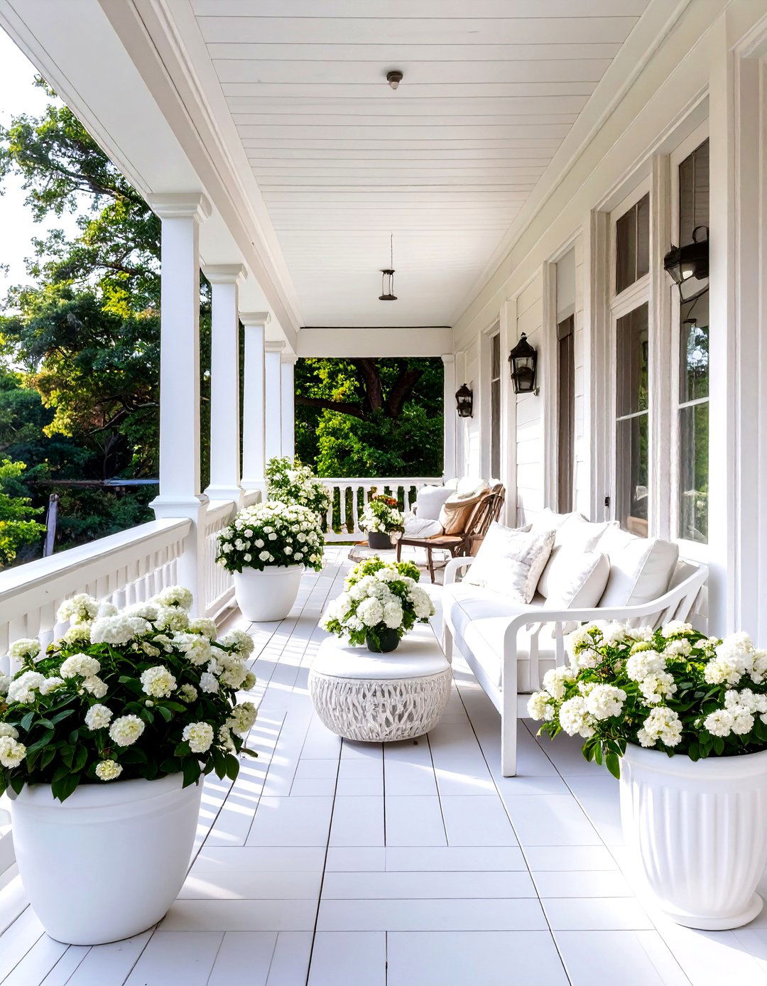 30 Long Front Porch Decorating Ideas for Your Home - We Love Home Blog