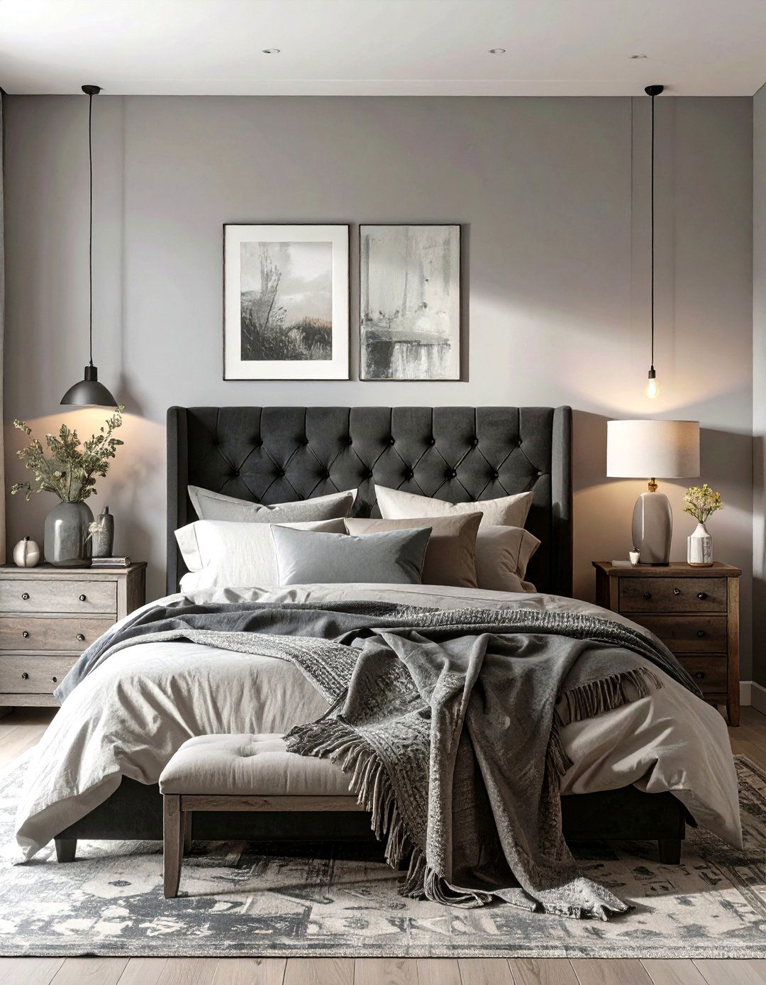 A Monochromatic Eclectic Bedroom Scheme - 30 modern eclectic interior design ideas