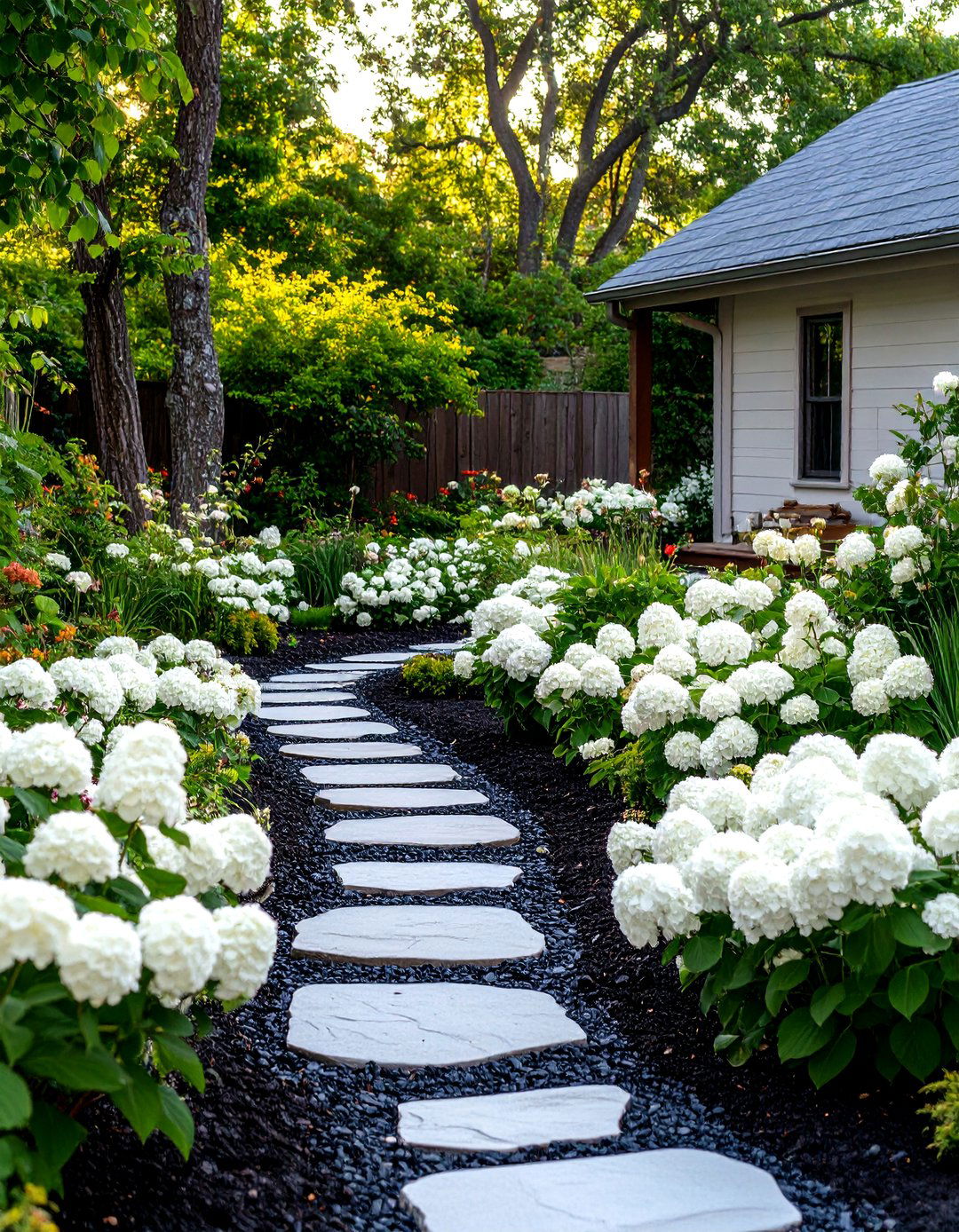 A Monochromatic Garden Design - 30 diy garden ideas