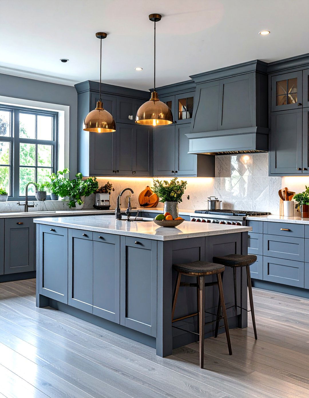 A Monochromatic Gray Kitchen - 30 kitchen ideas for small spaces