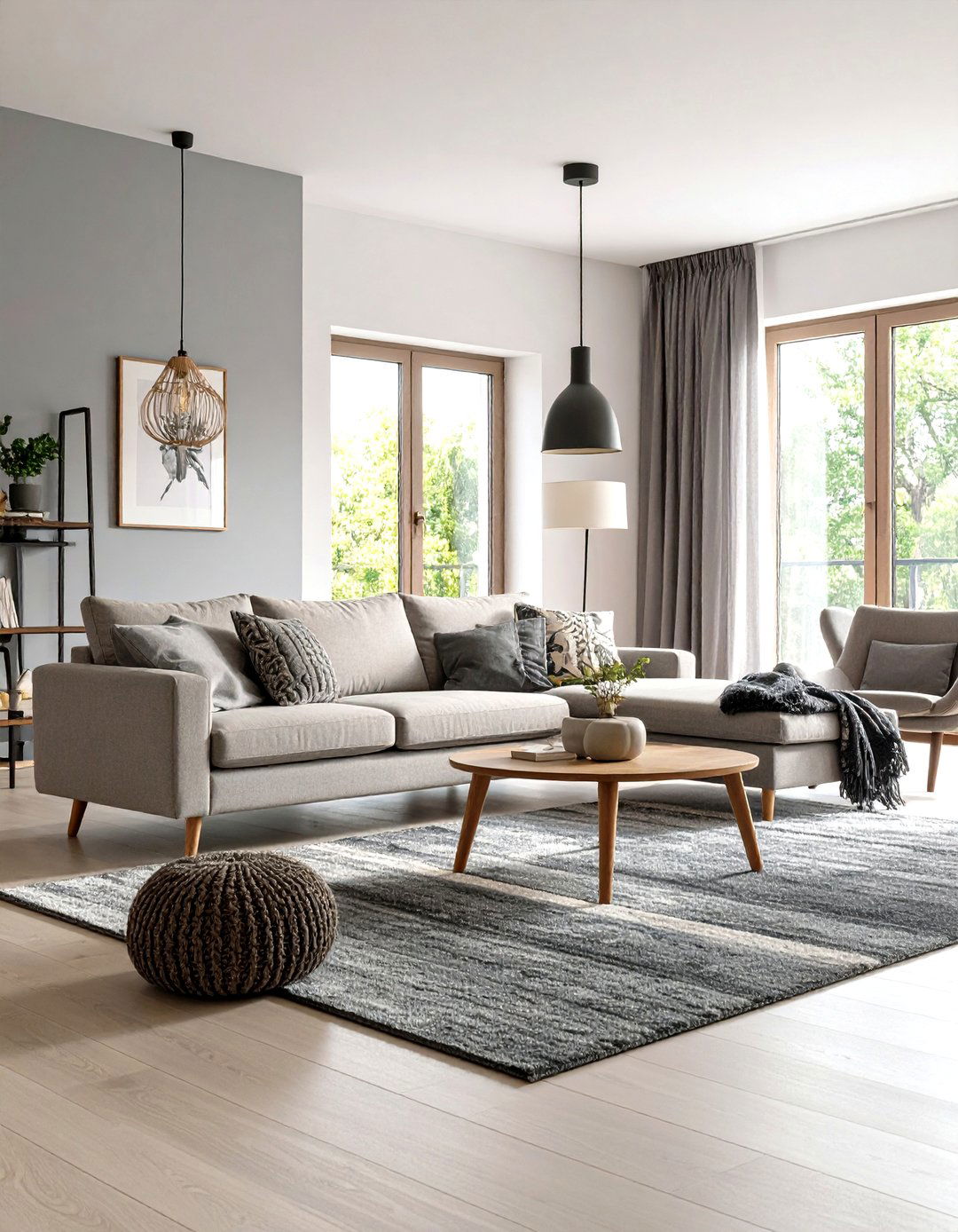 A Monochromatic Modern Living Room - 30 living room ideas for small spaces
