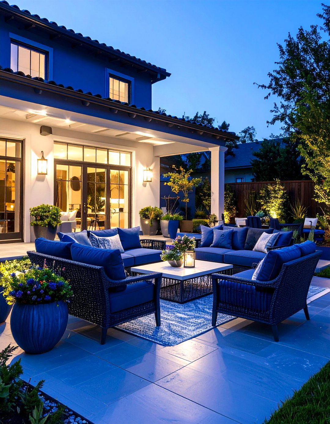 A Monochromatic Modern Patio - 30 diy patio ideas on a budget