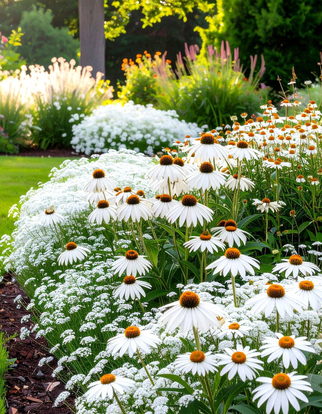 A Monochromatic Perennial Garden Scheme - 30 low maintenance perennial garden designs