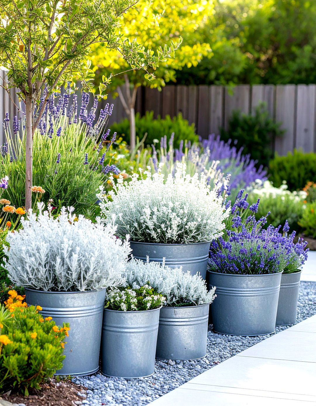A Monochromatic Planting Scheme - 30 inexpensive desert landscaping ideas