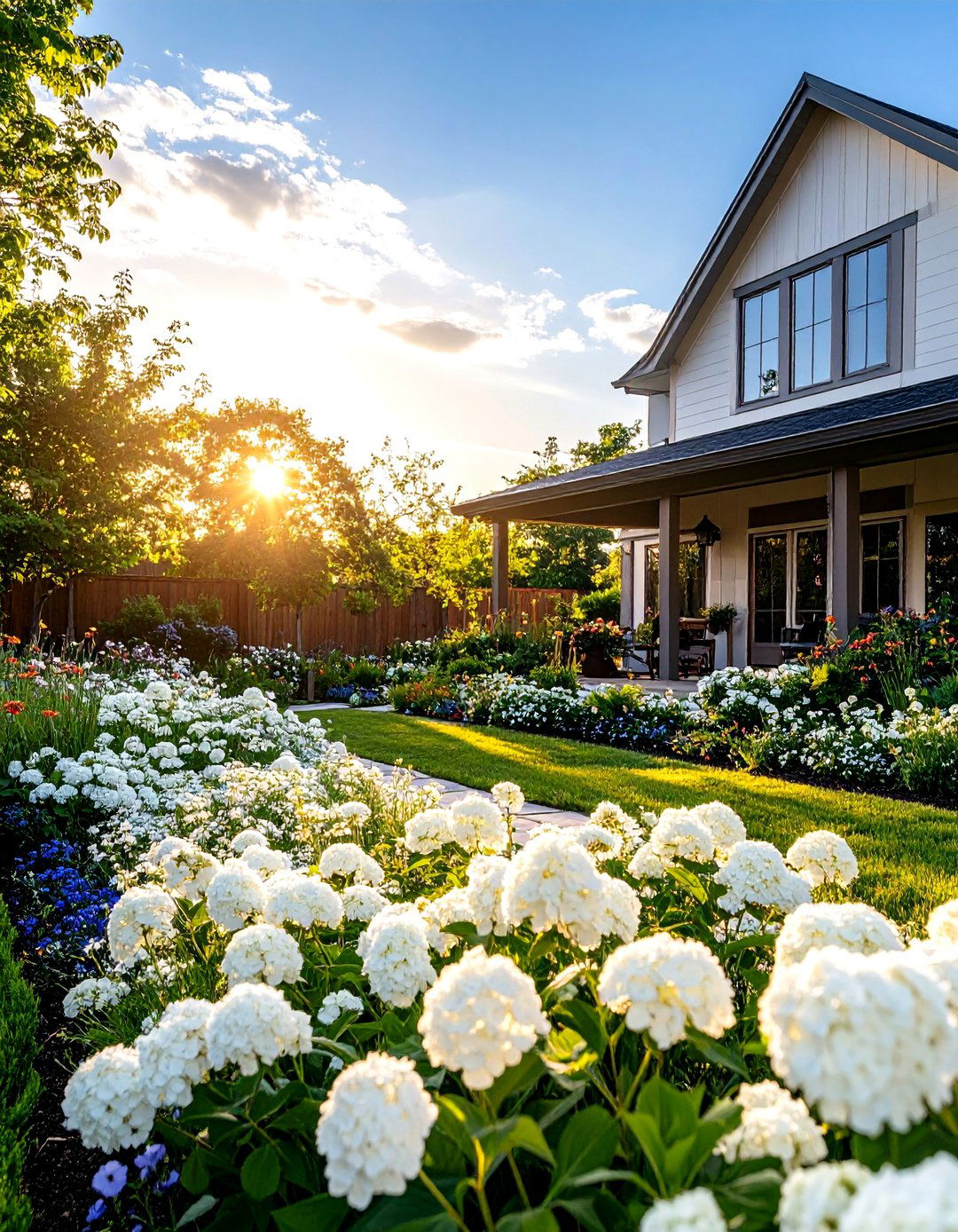 A Monochromatic Planting Scheme - 30 easy landscaping ideas