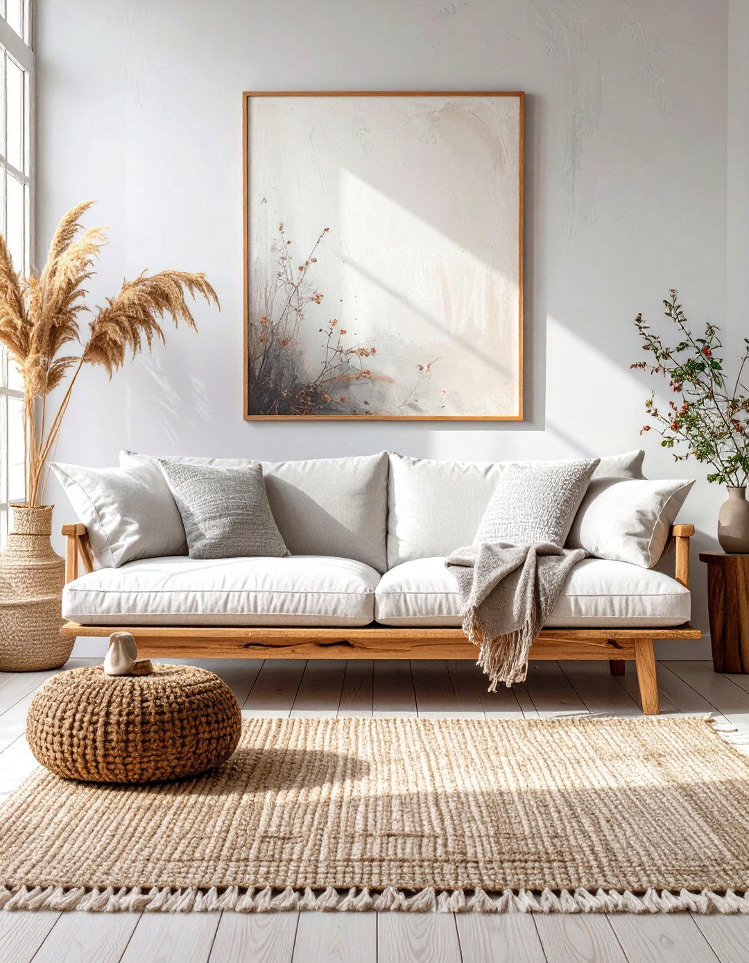 A Monochromatic Scheme with Natural Textures - 30 modern japanese interior design ideas