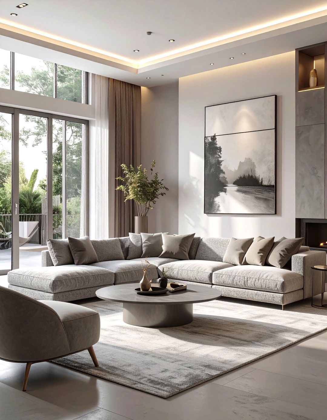 A Monochrome Minimalist Living Room - 30 minimalist living room ideas