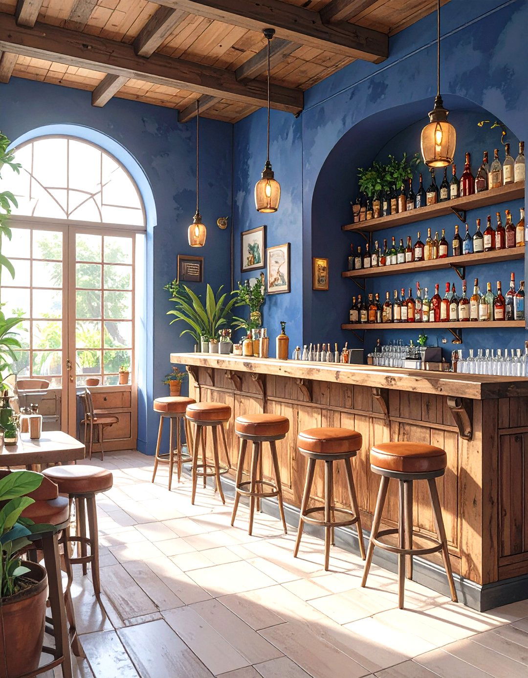 A Moody Speakeasy Style Mezcal Bar - 30 mexican interior design ideas