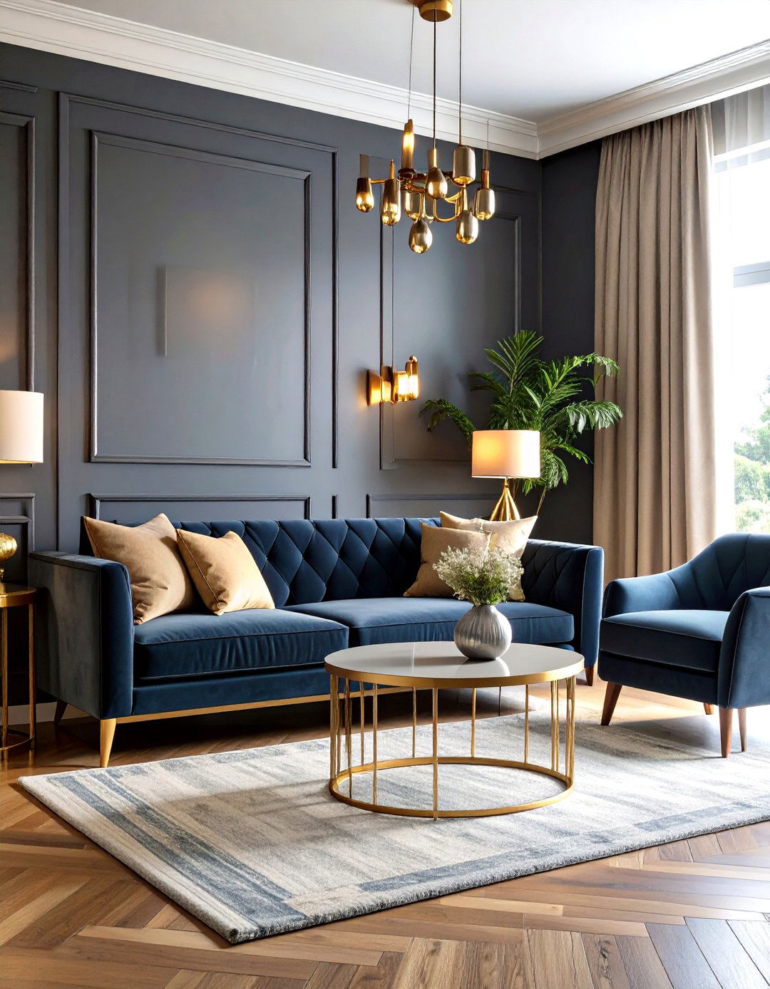 A Moody and Dramatic Family Room - 30 family room decor ideas