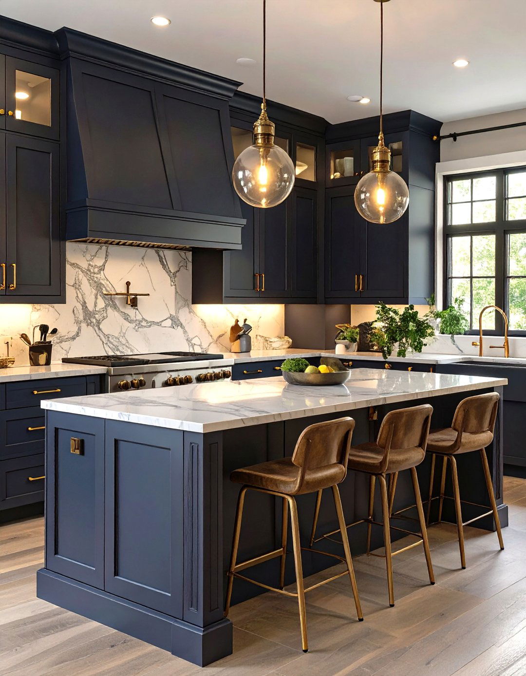 A Moody and Dramatic Kitchen - 30 cozy kitchen decorating ideas