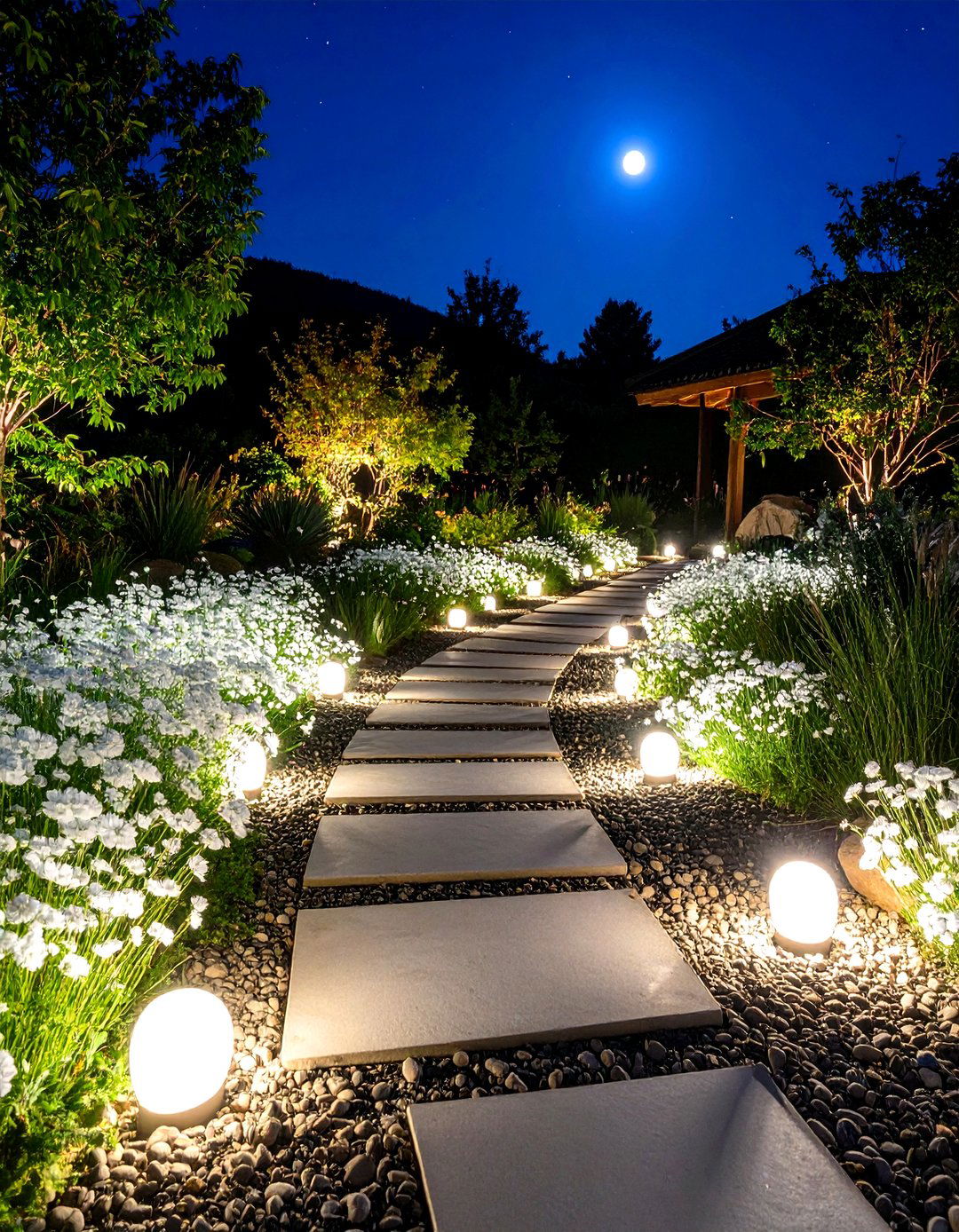 A Moon Garden for Evening Enjoyment - 30 garden landscaping ideas