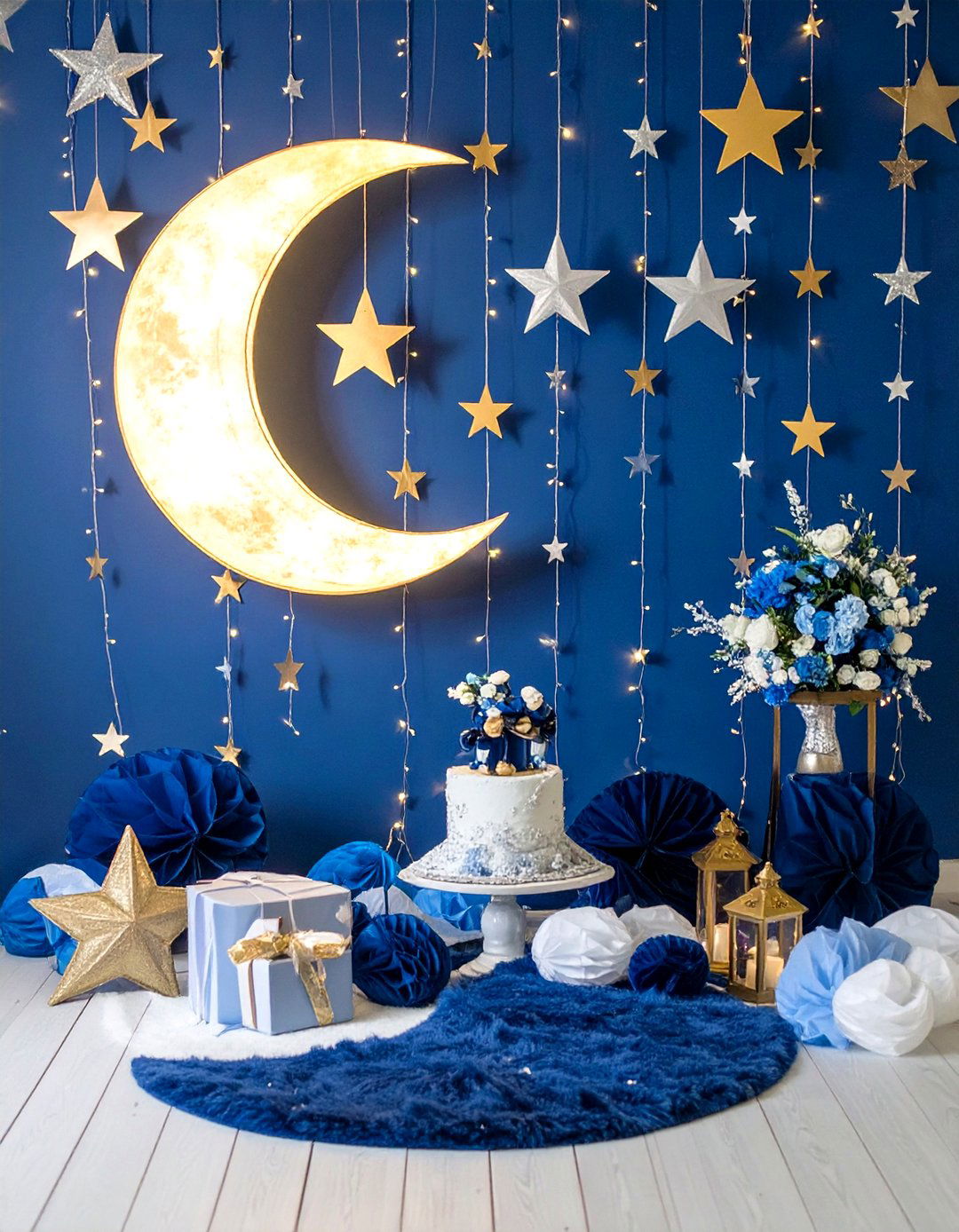 A Moon and Stars Baby Shower - 30 baby shower decoration ideas