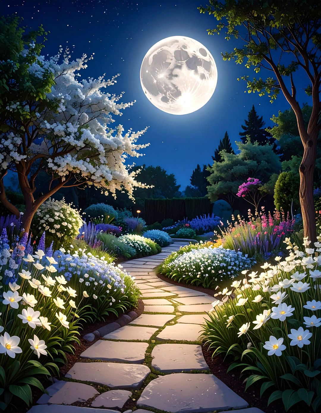 A Moonlight Garden for Evening Reflection - 30 memorial garden ideas