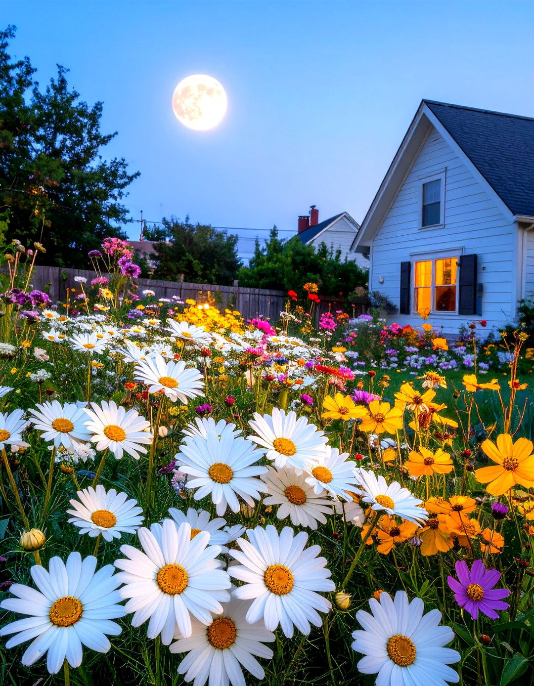 A Moonlit Wildflower Garden - 30 wildflower garden ideas