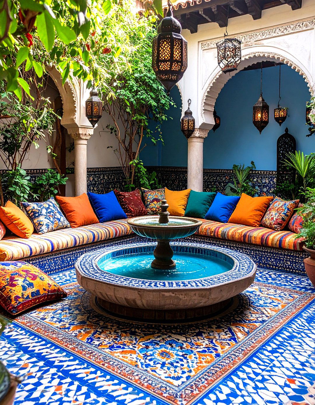 A Moroccan Courtyard Garden - 30 garden decor ideas