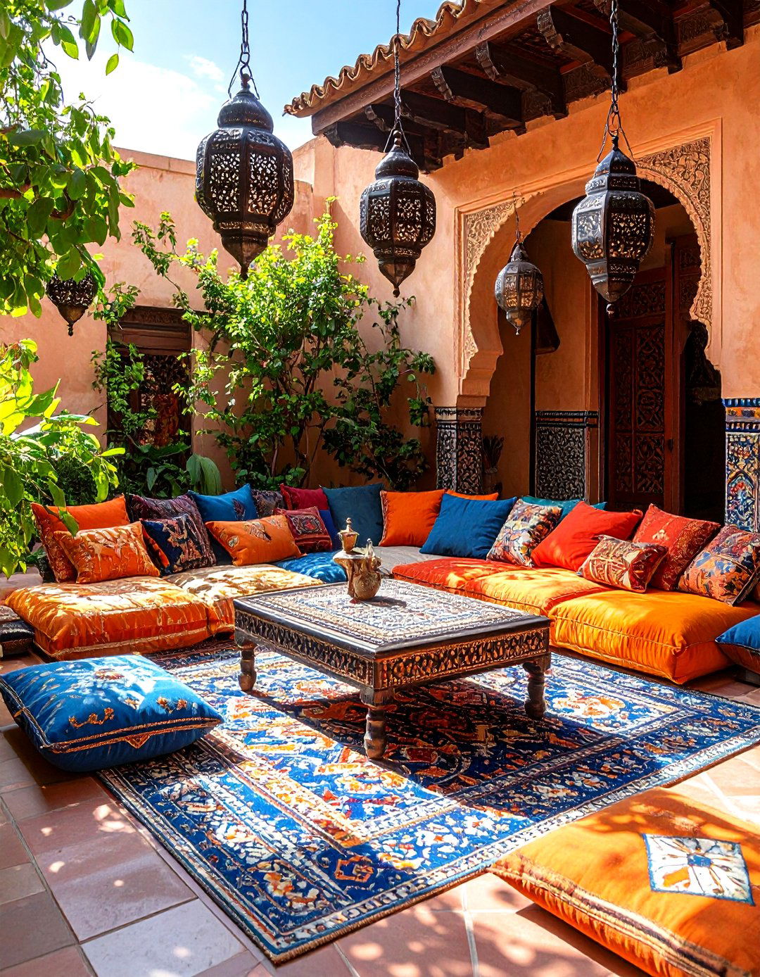 A Moroccan Inspired Patio - 30 how to design outdoor living spaces ideas