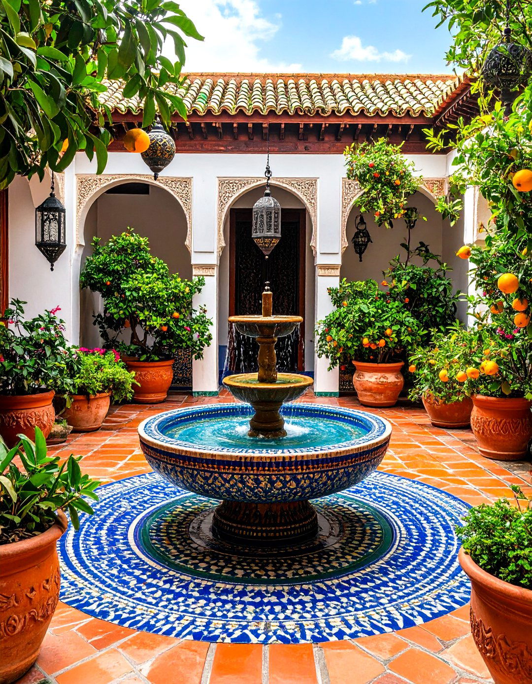 A Moroccan Inspired Riad Garden - 30 backyard garden ideas