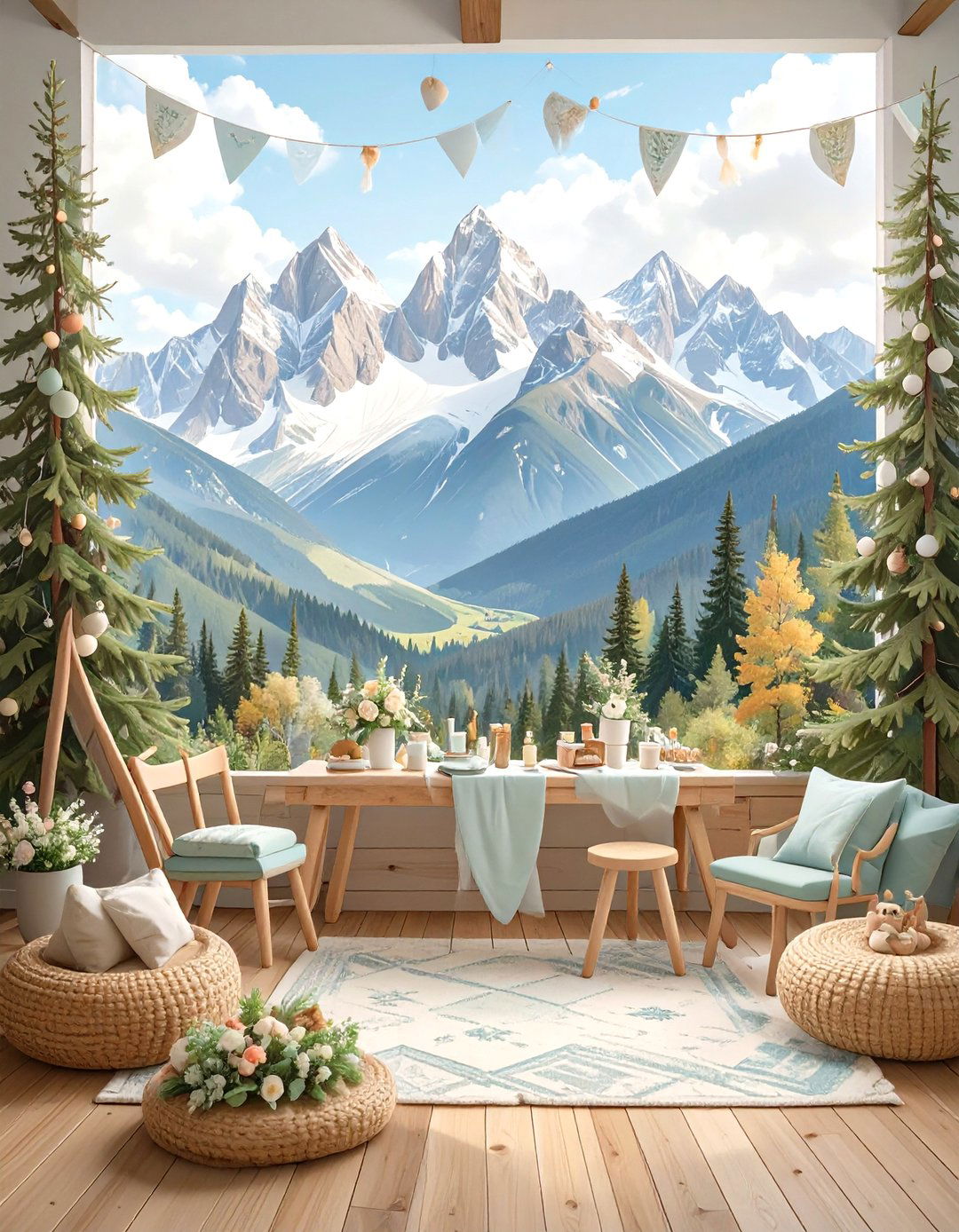 A Mountain Adventure Baby Shower - 30 neutral baby shower ideas