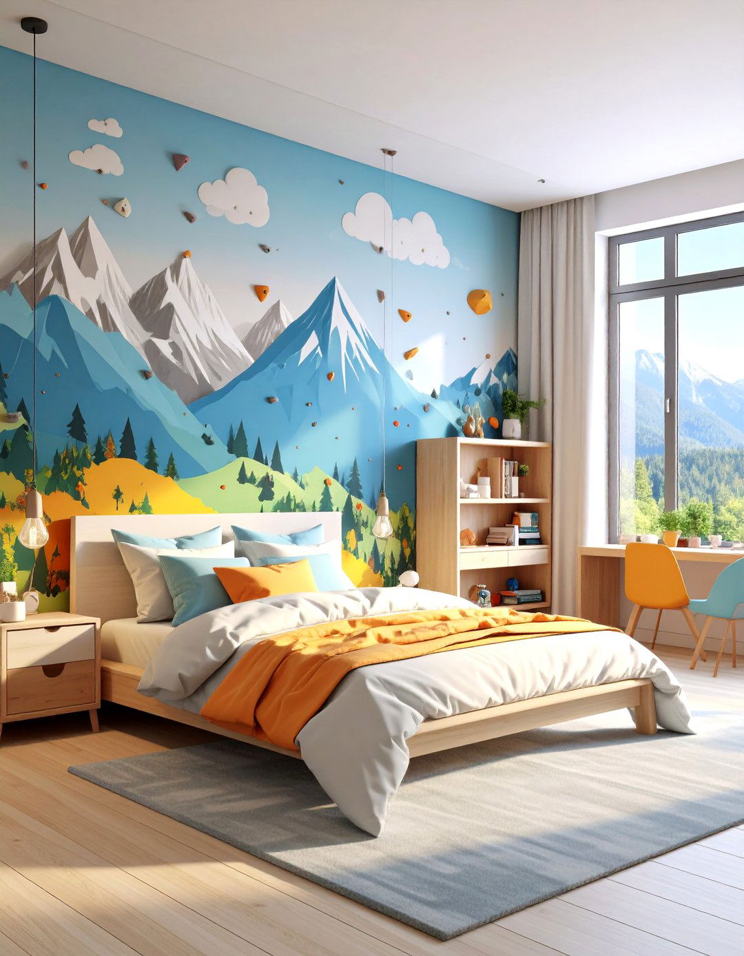 A Mountain Climbing Bedroom - 30 13 year old boy bedroom ideas