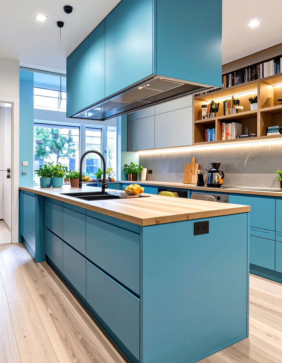 A Multi Functional Kitchen Island - 30 small open kitchen design ideas