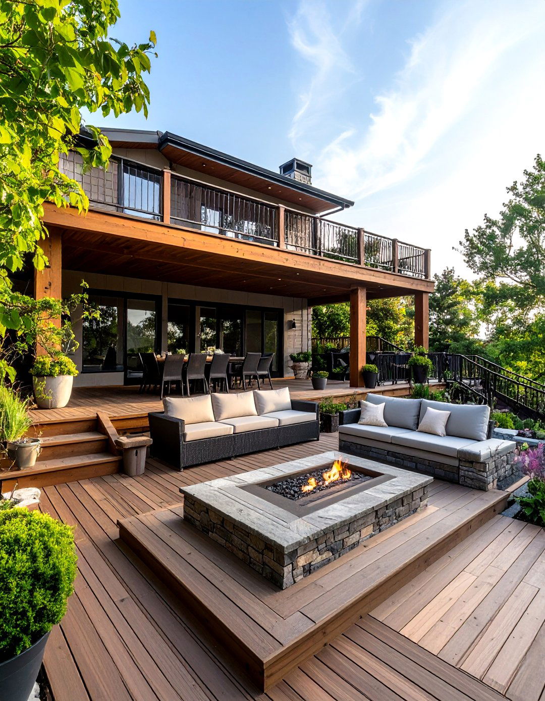 A Multi Level Deck Design - 30 backyard deck designs