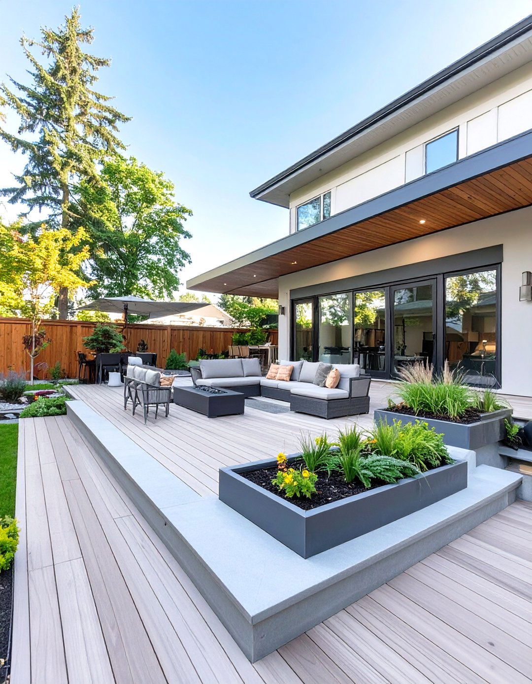 A Multi Level Deck Design - 30 outdoor  decorating ideas