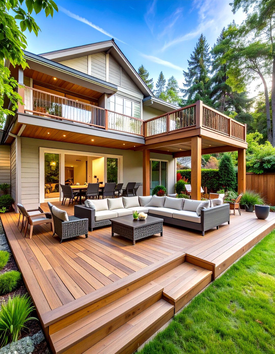 A Multi Level Deck for Zoning - 30 outdoor space ideas