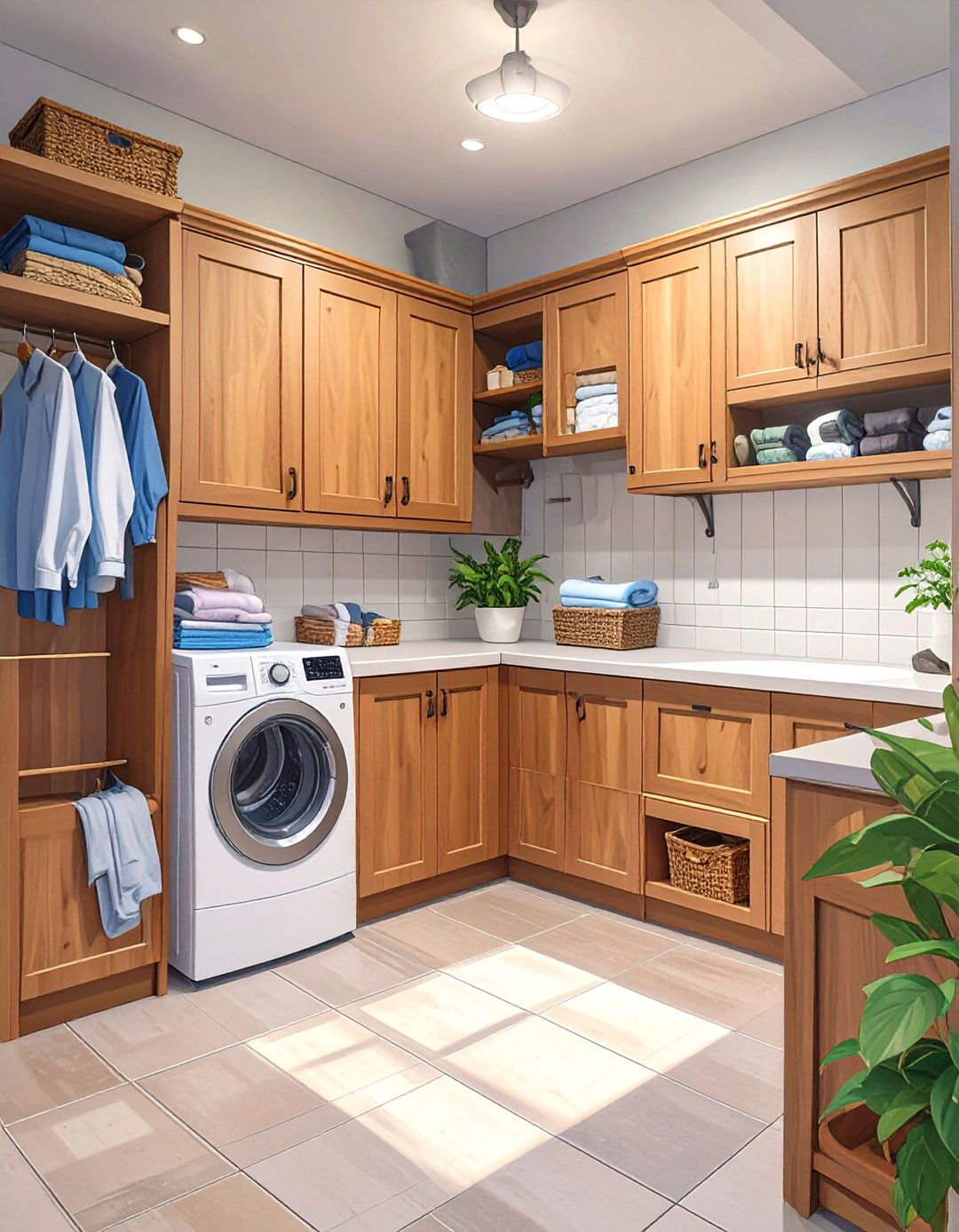 A Multi Purpose Mudroom and Laundry Hub - 30 attached garage addition ideas