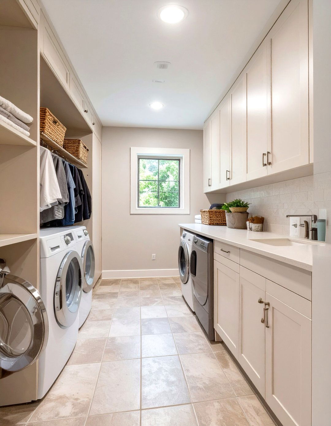 A Multi Purpose Mudroom and Laundry - 30 garage addition ideas