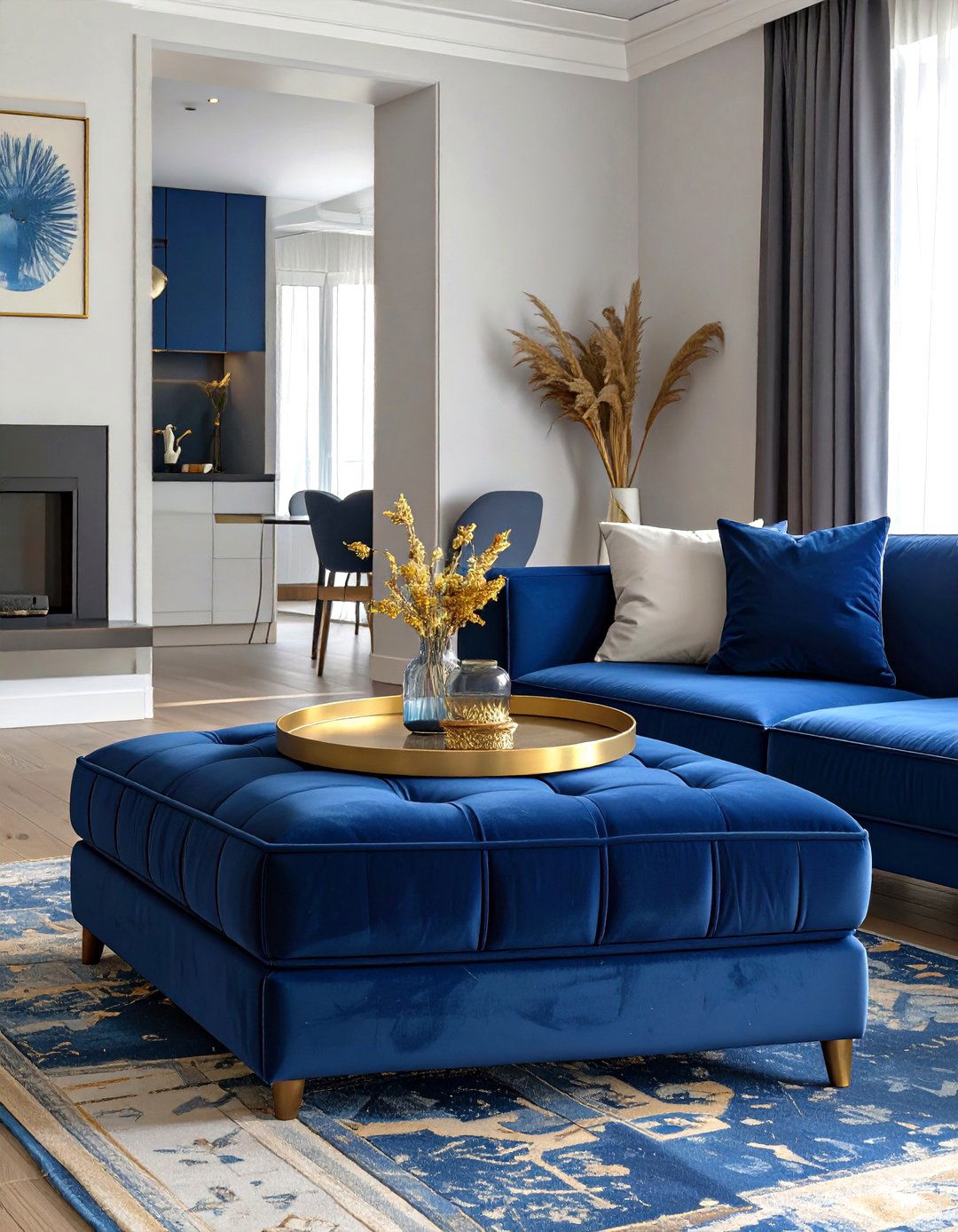 A Multifunctional Storage Ottoman - 30 small narrow living room ideas
