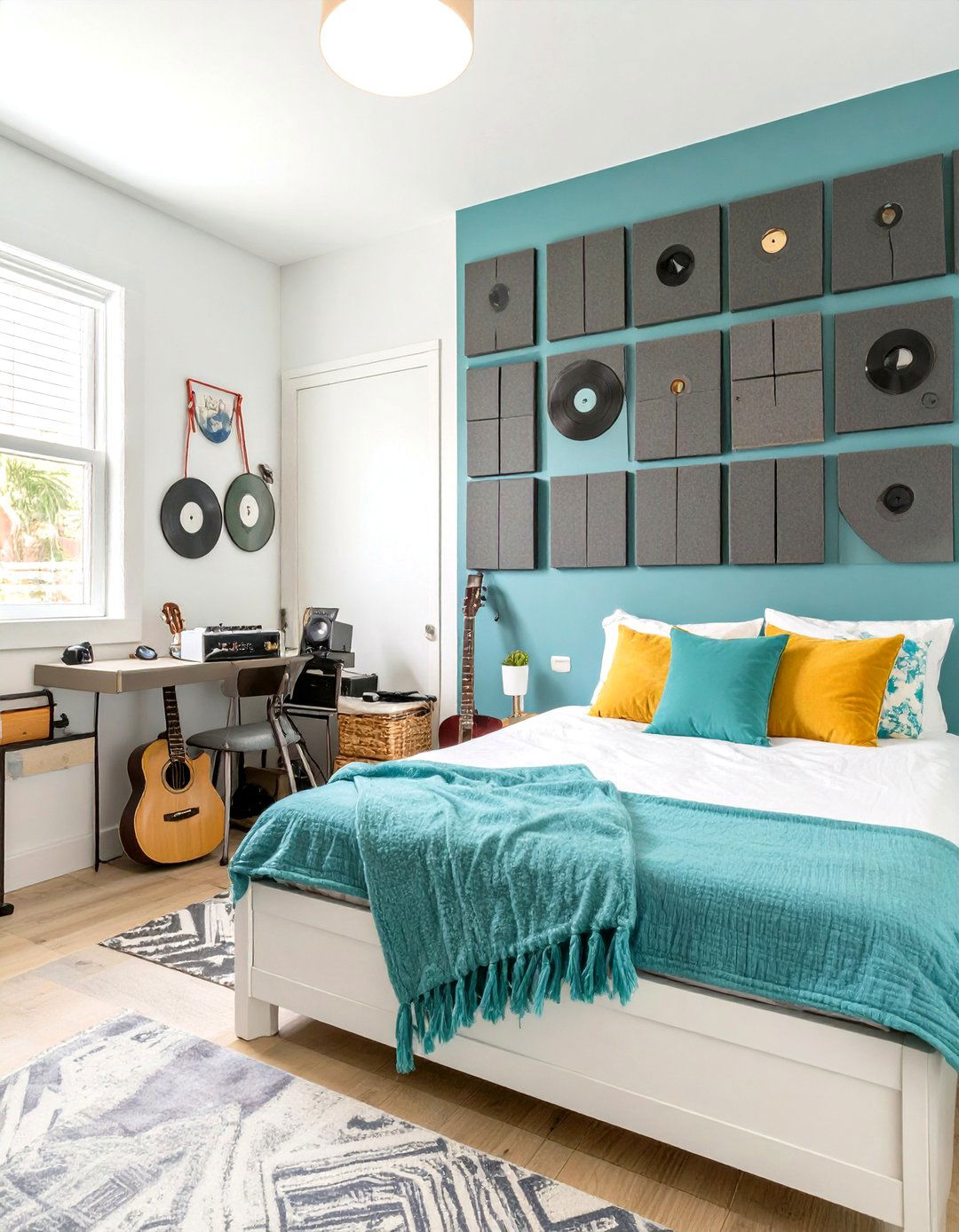 A Music Lovers Bedroom Jam Space - 30 bedroom ideas for teen girls