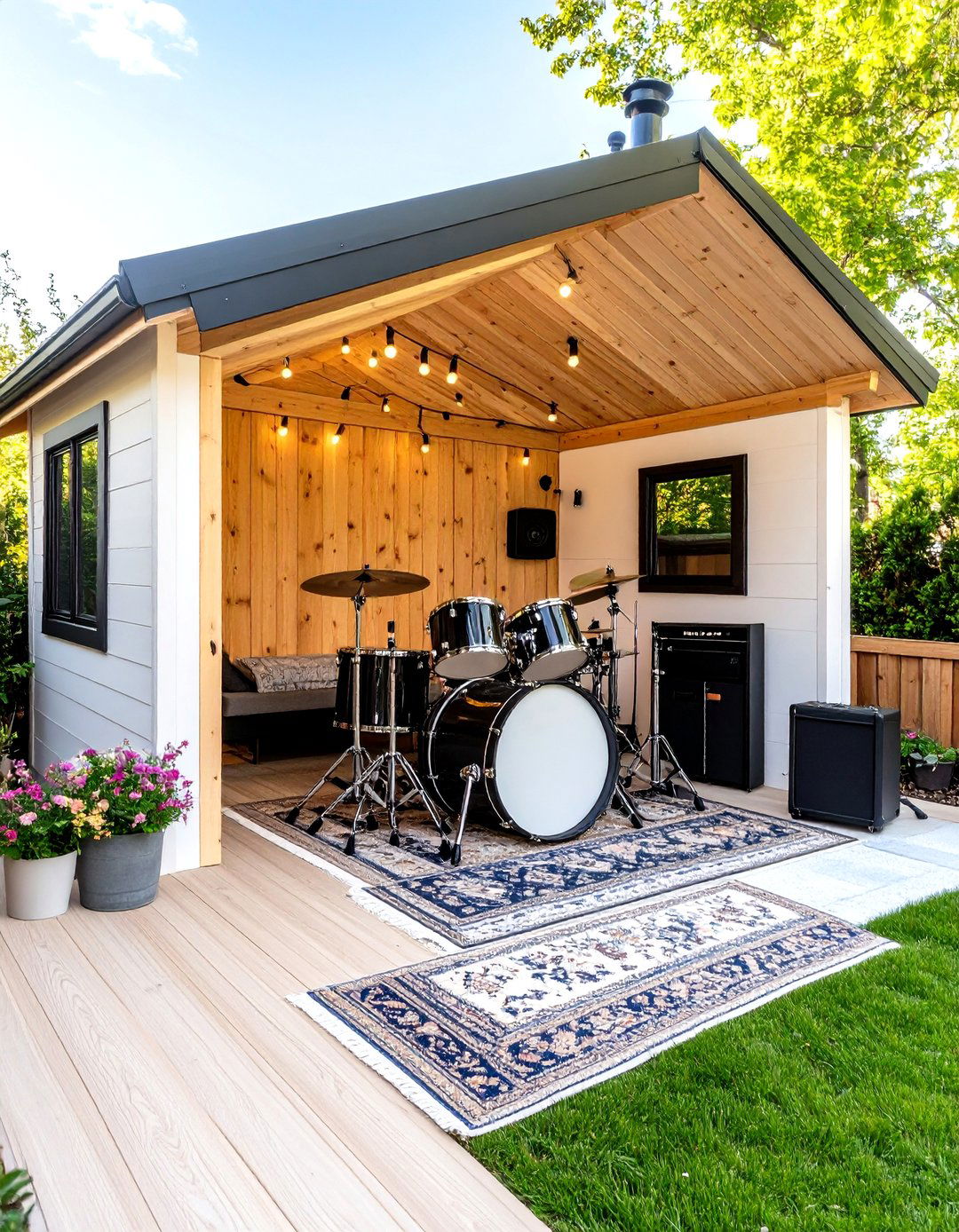 A Music Practice Room Garden Shed - 30 garden shed ideas