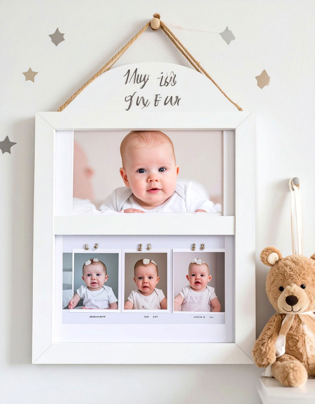 A My First Year Memory Frame - 30 baby shower presents ideas uk girl