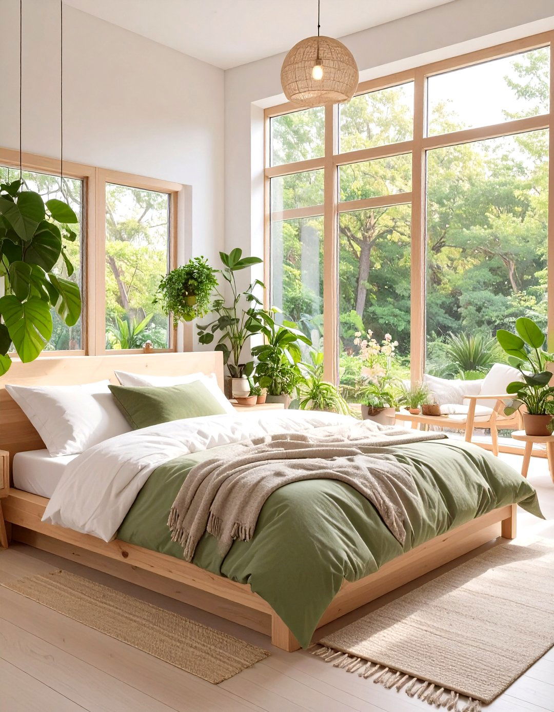 A Nature Inspired Biophilic Bedroom - 30 master bedroom decorating ideas