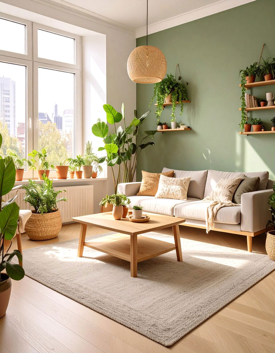 A Nature Inspired Biophilic Design - 30 apartment small living room ideas