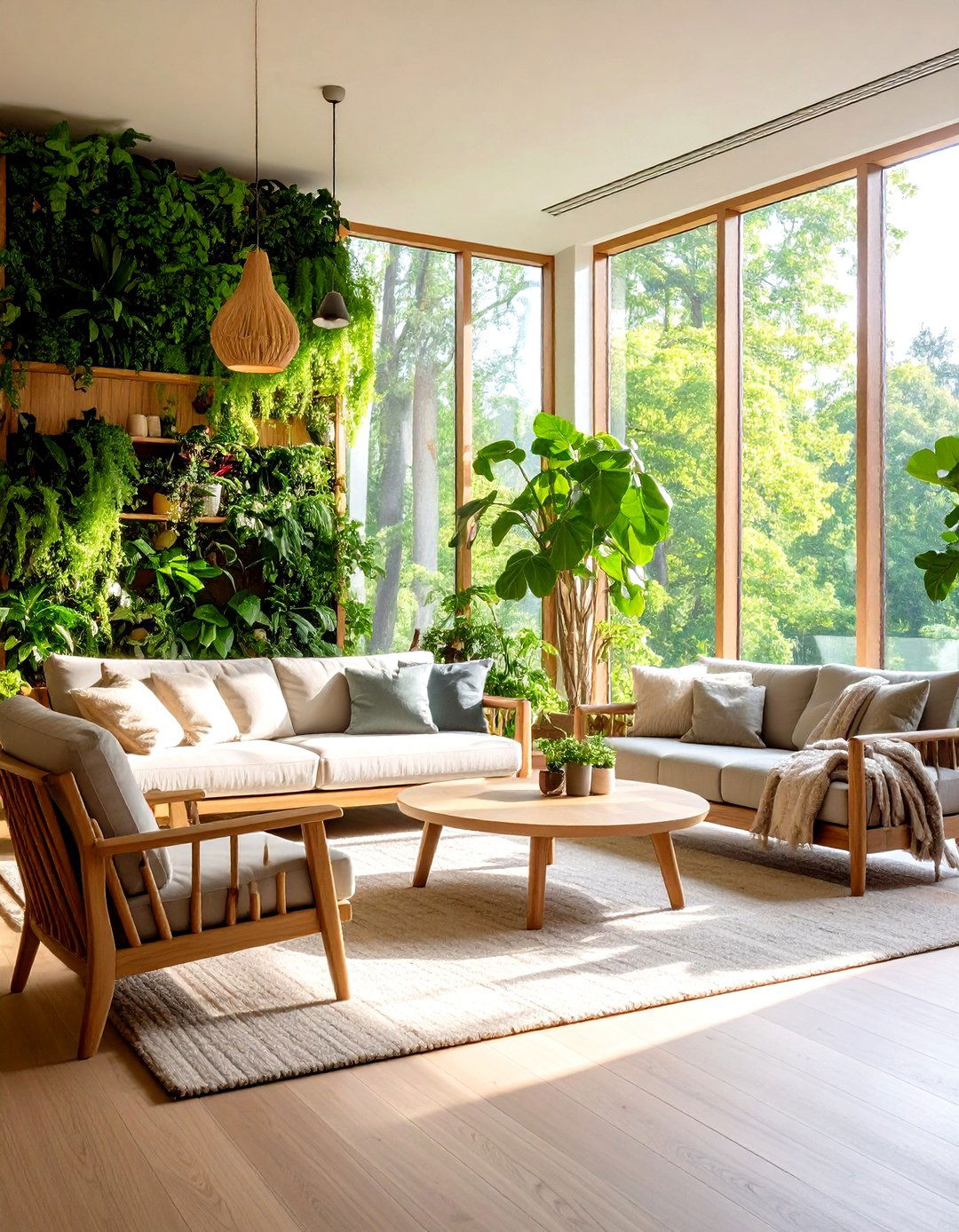 A Nature Inspired Biophilic Family Room - 30 family room decor ideas