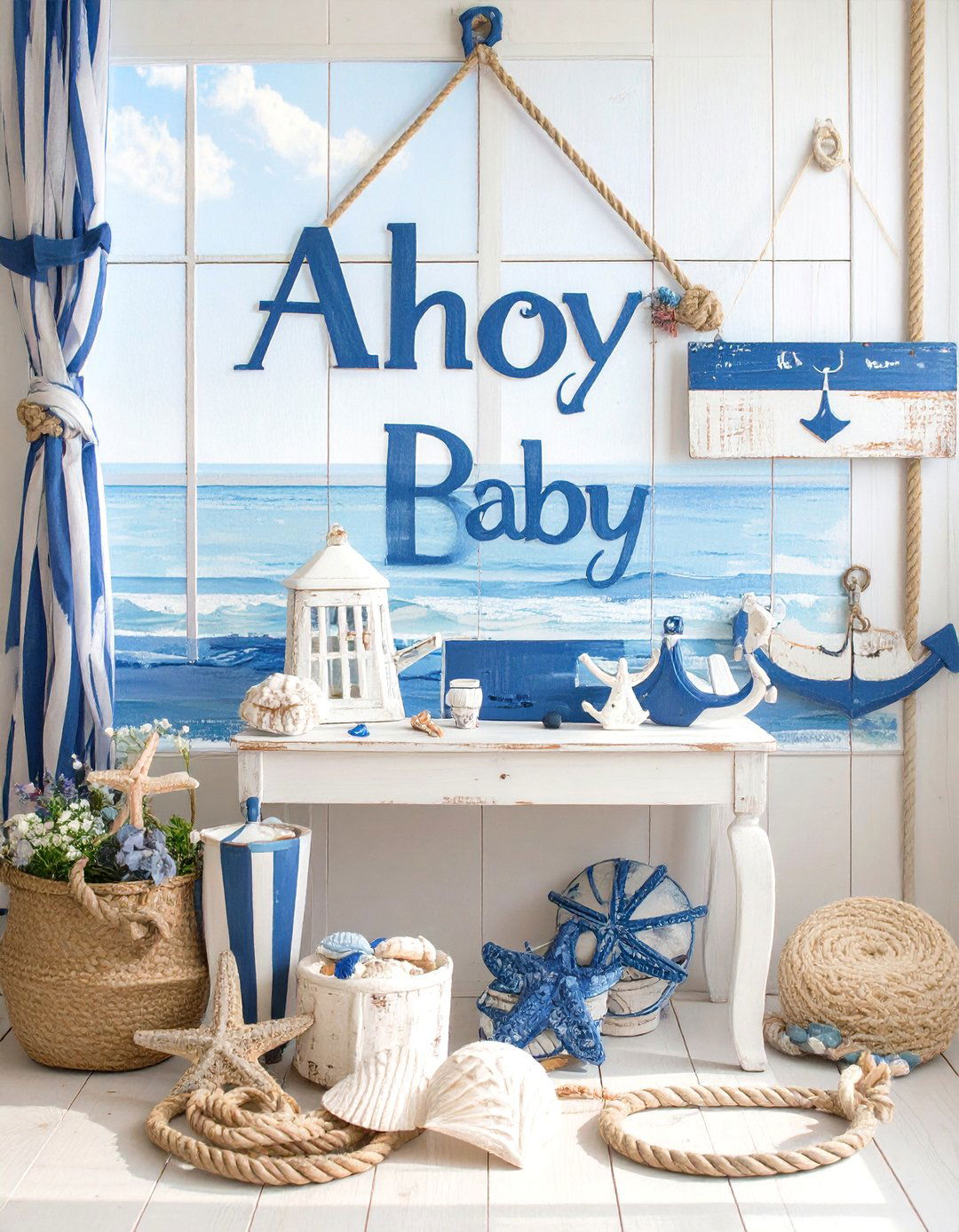A Nautical Ahoy Baby Shower - 30 neutral baby shower ideas