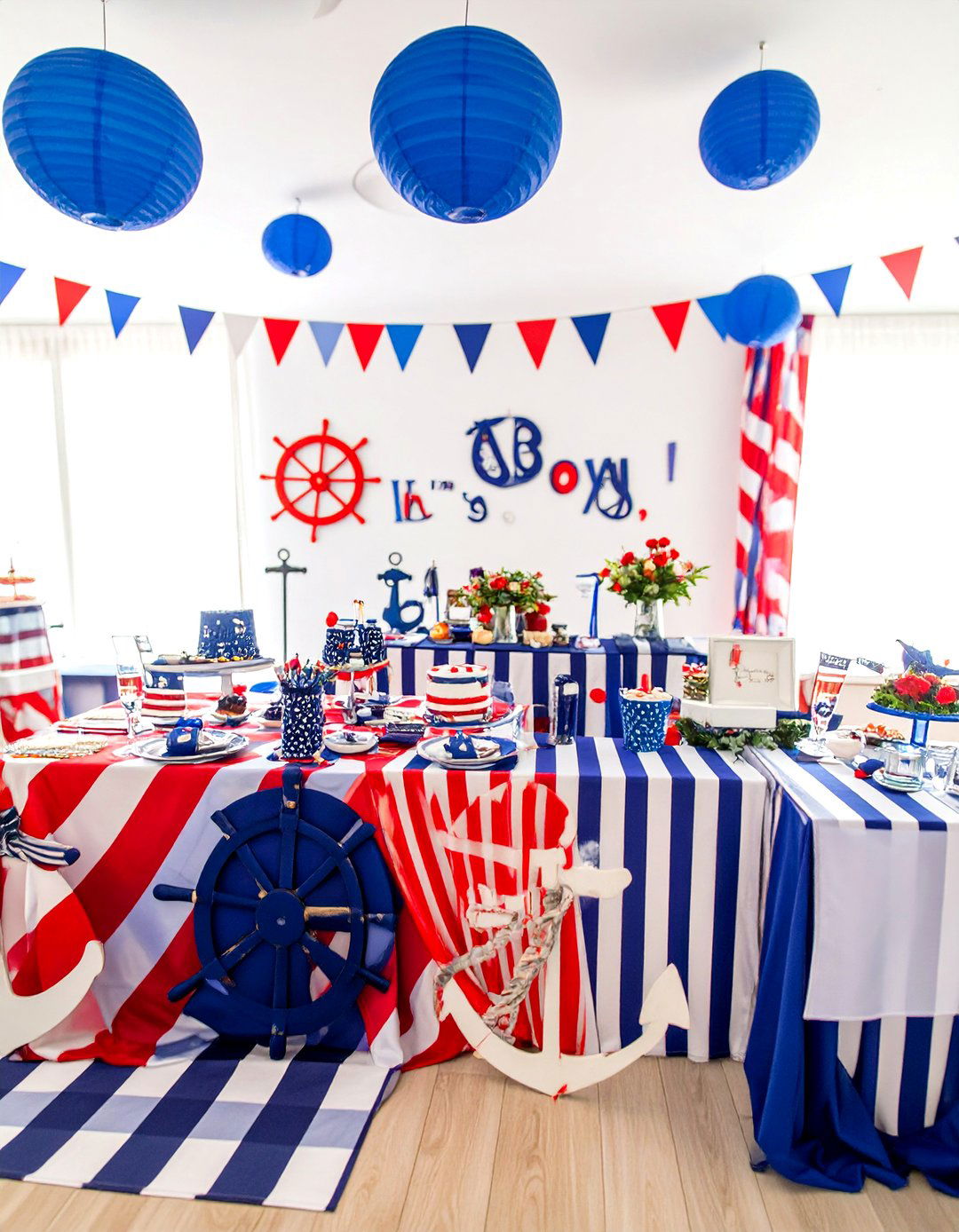 A Nautical Ahoy Its a Boy! Baby Shower - 30 baby shower decoration ideas