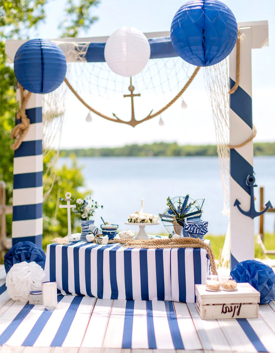 A Nautical Ahoy Its a Boy! Party - 30 outdoor baby shower ideas
