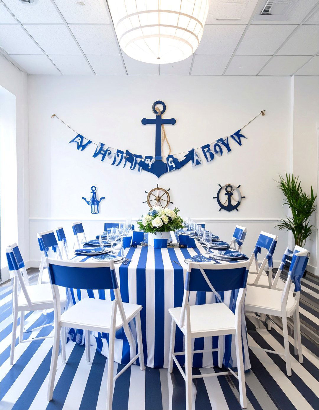 A Nautical Ahoy Its a Boy! Theme - 30 office baby shower ideas