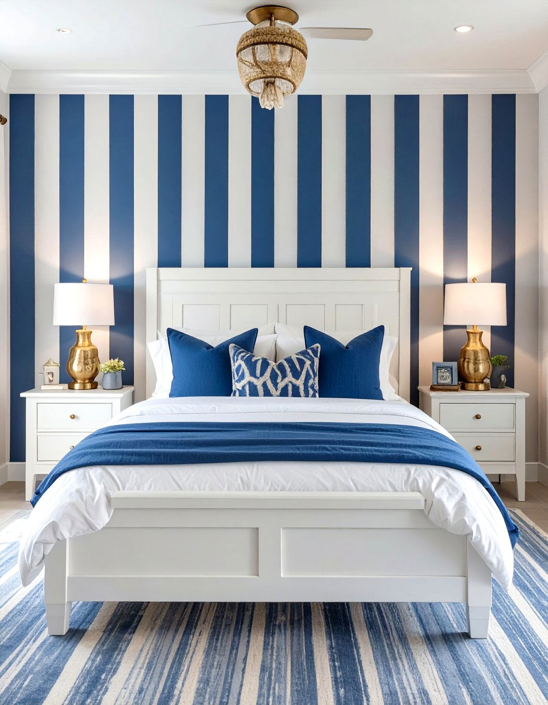 A Nautical Navy and White Scheme - 30 coastal interior design ideas
