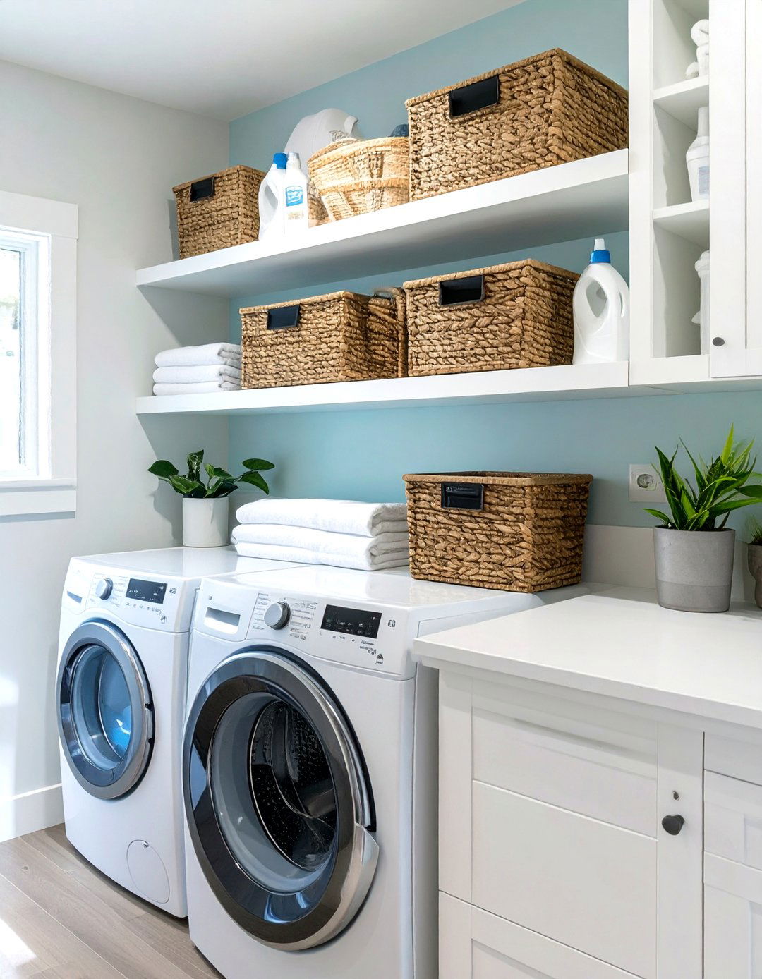 A Neighbors Organized Laundry Room with Baskets - 30 sourcednextdoor interior design ideas