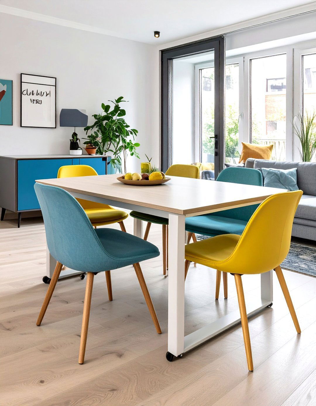 A Nesting Dining Table Set - 30 very small living and dining room ideas