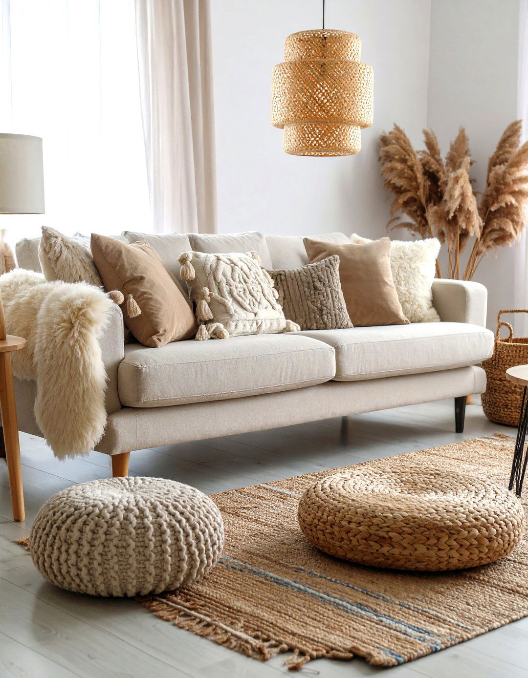 A Neutral Texture Rich Small Living Room - 30 decorating ideas for small living room