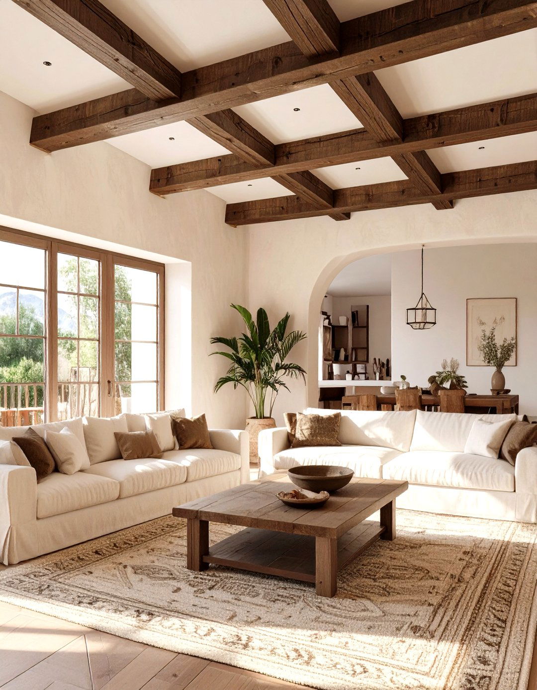 A Neutral Wall and Ceiling Palette - 30 spanish interior design ideas