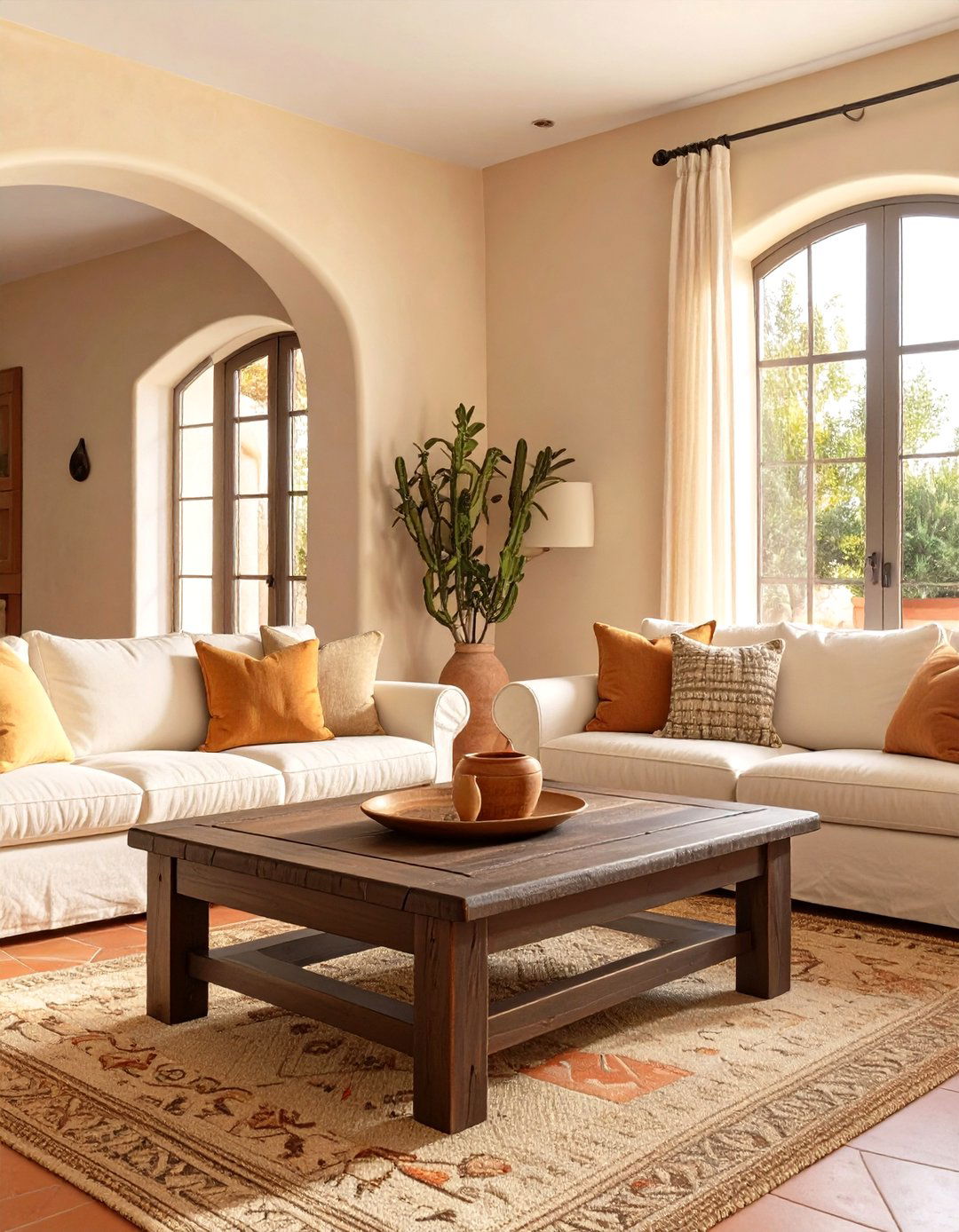 A Neutral and Warm Color Palette - 30 spanish style interior design ideas