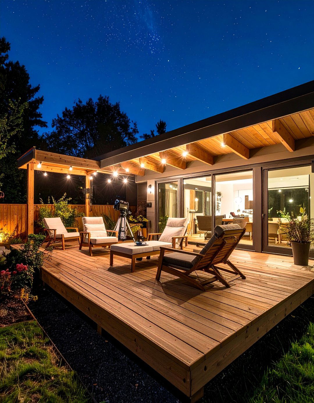A Night Sky Observatory Deck - 30 backyard layout ideas