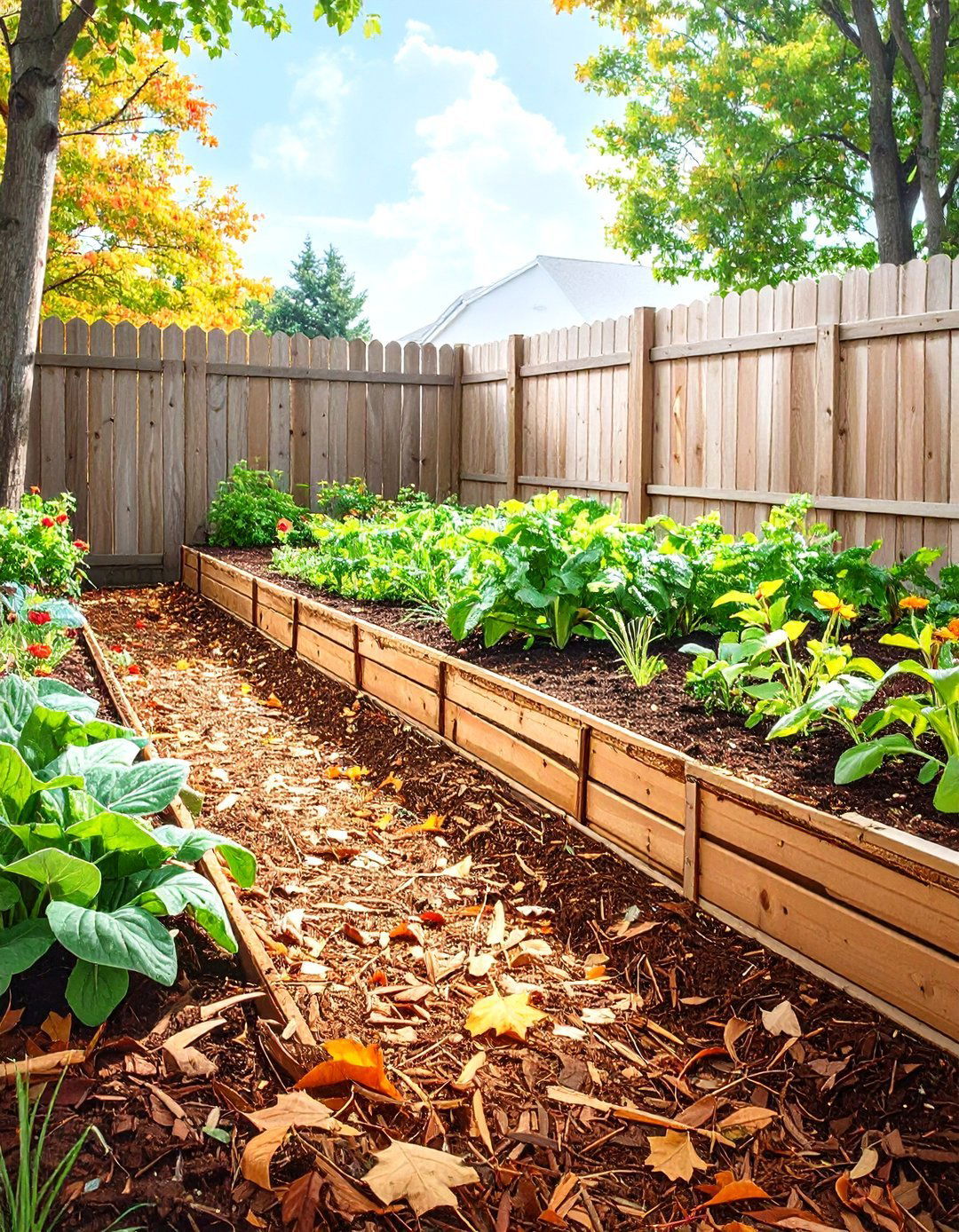 A No Dig Lasagna Garden Bed - 30 along fence simple backyard landscaping ideas