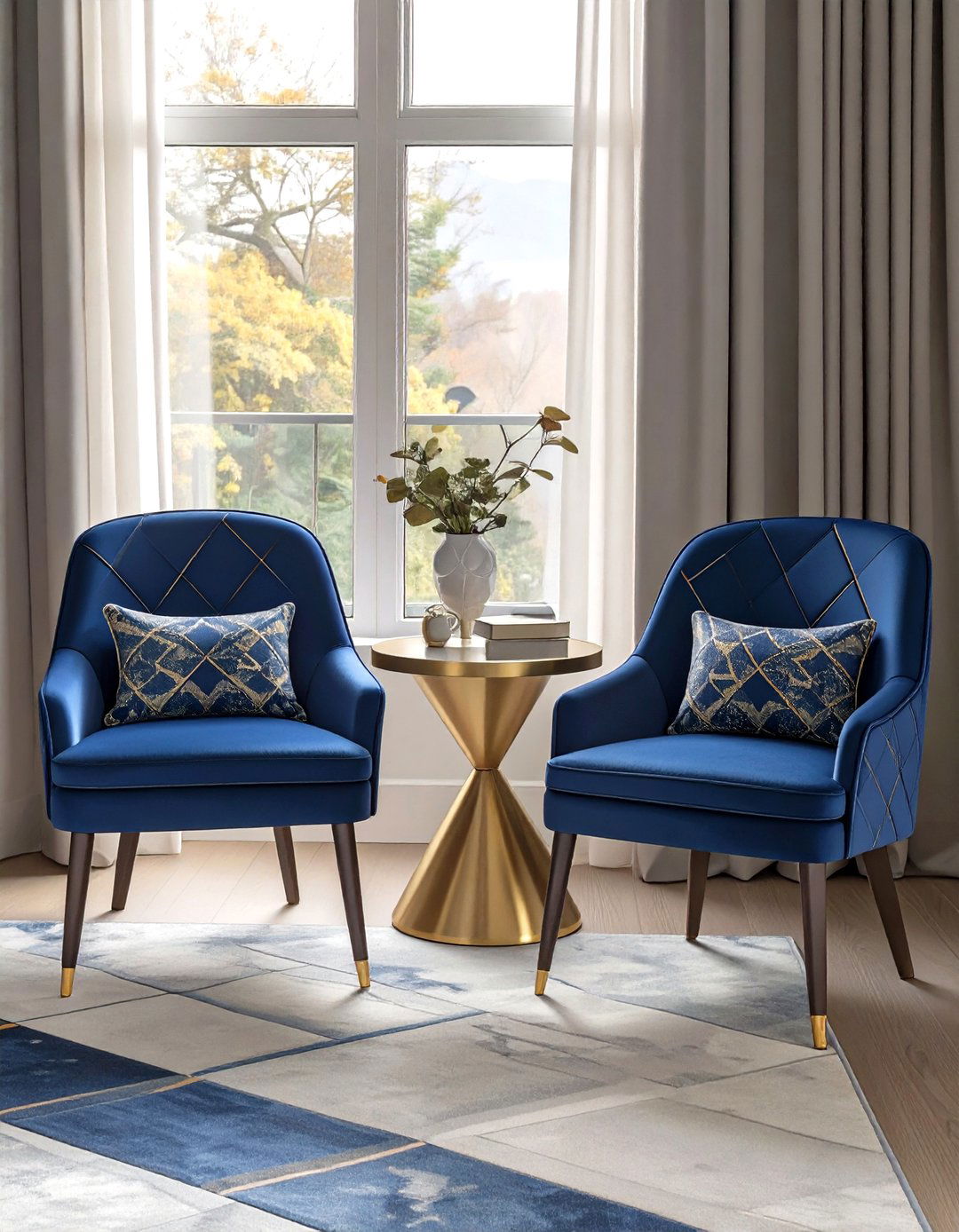 A Pair of Bedroom Accent Chairs - 30 bedroom seating ideas